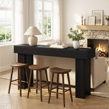 Console Table, Asofer 63" Sofa Tables Table for Living Room and Entryway, Black