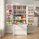 Pantry Cabinet, Asofer 71" Pantry Storage Cabinet with 2 Doors , 11 Shelves & 2 Drawers for Kitchen Dining Room, White