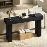 Console Table, Asofer 63" Sofa Tables Table for Living Room and Entryway, Black