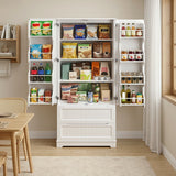 Pantry Cabinet, Asofer 71" Pantry Storage Cabinet with 2 Doors , 11 Shelves & 2 Drawers for Kitchen Dining Room, White