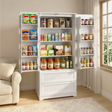 Pantry Cabinet, Asofer 71" Pantry Storage Cabinet with 2 Doors , 11 Shelves & 2 Drawers for Kitchen Dining Room, White