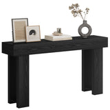 Console Table, Asofer 63" Sofa Tables Table for Living Room and Entryway, Black