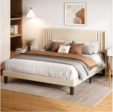 Asofer 3 Pieces Bedroom Furniture Set, Includes Queen Bed Frame with Headboard, Wooden 4-Drawer Dressers & 6-Drawer Dressers for Bedroom, White