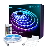 LED Strip Lights 16.4ft, Teckin RGB Color Changing Light Strip, 5050 LEDs with IR Remote Control