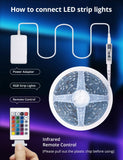 LED Strip Lights 16.4ft, Teckin RGB Color Changing Light Strip, 5050 LEDs with IR Remote Control