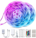 Teckin Waterproof LED Strip Lights 32.8ft, Color Changing Light Strips with IR Remote Control.