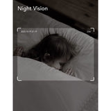 Nooie Baby Monitor with Camera and Audio, 1080P Night Vision, Motion and Sound Detection, 2.4G WIFI Home Surveillance Camera, for Baby Nanny Elderly Monitoring, Works with Alexa