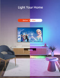 Teckin LED Strip Lights,16.4ft RGB Light Strips App Control, Google Assistant, Music Sync Color Changing.