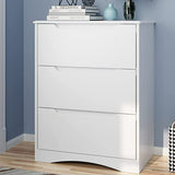 White Dresser, Lofka 3 Drawer Dresser for Bedroom
