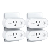 Smart Plug, TECKIN Smart Outlet 15A, Alexa Smart Plugs That Work with Alexa, Remote & Voice Remote Control, Schedule and Timer Function, ETL Certified, 2.4GHz Only(4 Packs)