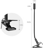 Clip on lamp, Reading Light, Clamp Desk lamp, (AC Adapter Included) 3 Brightness Night Book Light , Teckin 360°Flexible Neck Touch Control Eye-Care Perfect for Bed Headboard Or Desk Computer