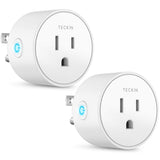 Smart Plug, SmartThings for Voice Control, Teckin Mini Smart Outlet Home Automation Modules, No Hub Required, FCC ETL Certified,Only Supports 2.4GHz Network