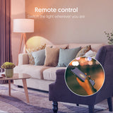 Teckin WiFi LED bulb E26 A19, TECKIN smart bulb, compatible with Google Home, multi-color, dimmable, warm and cold light, 7.5W 800LM. 2 PCS