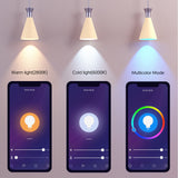 Teckin WiFi LED bulb,E26 A19 smart bulbs, multi-color, dimmable, warm and cold light, 7.5W 800LM. 1 Pack.