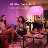 Teckin WiFi LED bulb E26 A19, TECKIN smart bulb, compatible with Google Home, multi-color, dimmable, warm and cold light, 7.5W 800LM. 2 PCS