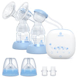CocoBear Double Electric Breast Pump for Breastfeeding Postpartum and Breastfeeding Essentials, 4 Modes & 9 Levels Backflow Protector BPA Free
