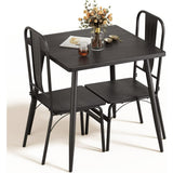 Dining Table Set, Small Kitchen Table and Chairs Set for Small Space, Black