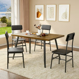 Lofka Dining Table Set for 4,5 Piece Kitchen Table and Chairs for Dining Room & Kitchen, Retro