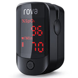 Rova-Pulse-Oximeter-Portable-Finger-Oximeter-Heart-Rate-Monitor-Oxygen-Saturation-Monitor-with-Two-Way-OLED-Display-Includes-Batteries