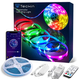 Teckin LED Strip Lights Waterproof, RGBIC Segment display, 16.4ft Light Strips, Google Assistant, App Control