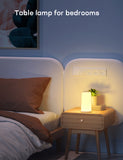 Table Lamp, Touch Sensitive Multicolor Changing RGB LED Bedside Lamp, Touch Lamp with Dimmable Warm White Lights for Bedrooms and Living Rooms, Night Lights for Kids Room, Gift for Family
