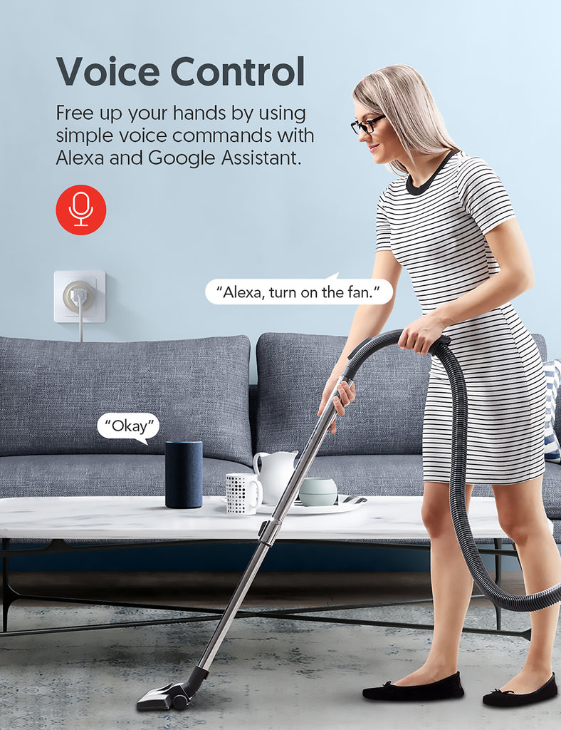 Teckin Smart Plug, Smart Home Mini WiFi Outlet Compatible with Alexa Echo&Google Home,2 Packs.