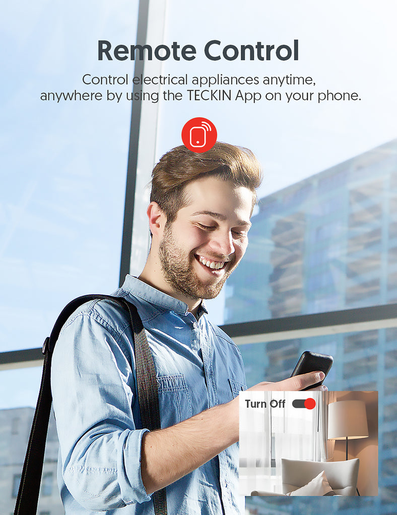 Teckin Smart Plug, Smart Home Mini WiFi Outlet Compatible with Alexa Echo&Google Home,2 Packs.