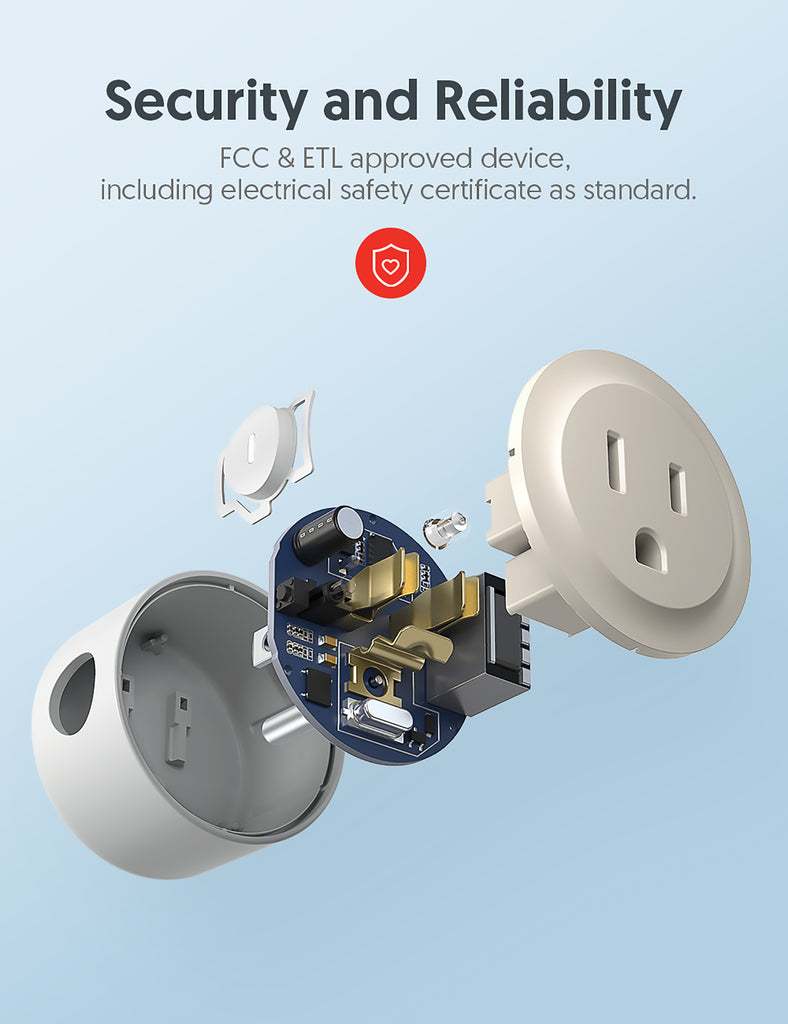 Teckin Smart Plug, Smart Home Mini WiFi Outlet Compatible with Alexa Echo&Google Home, 4 Packs.